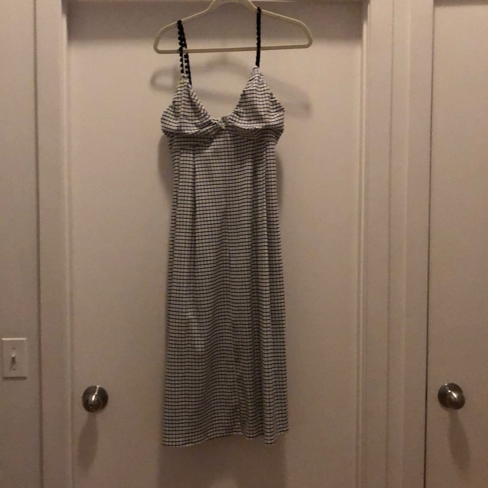 Zara deep v dress